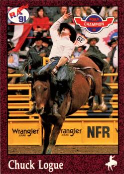 1991 Rodeo America Set B #3 Chuck Logue Front